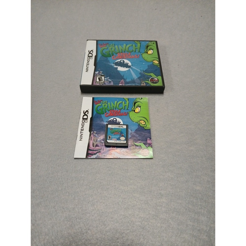 Dr. Seuss How the Grinch Stole Christmas (Nintendo DS, 2007) CIB | Tested